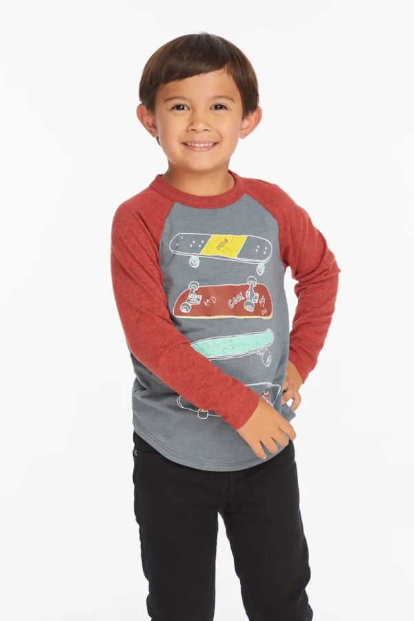 Best Sale Skater Life Boys Baseball Tee Kids/BOY Boys
