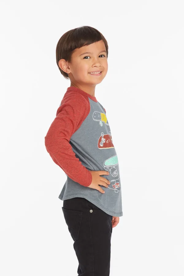 Best Sale Skater Life Boys Baseball Tee Kids/BOY Boys