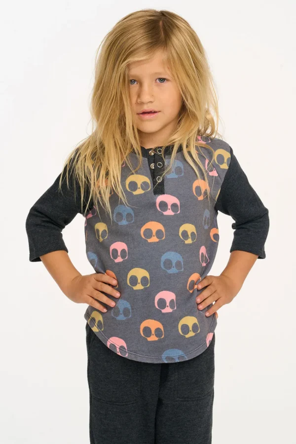 Sale Skull Candy Henley Tee Kids/BOY Boys