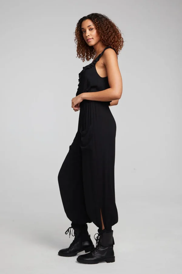 Flash Sale Slash Shadow Black Jumpsuit Women Loungewear | Bottoms