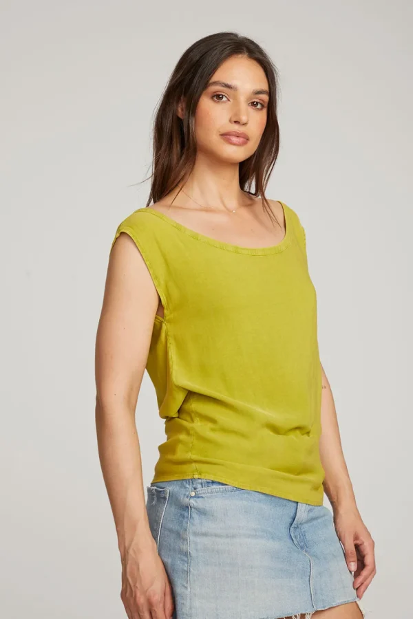 Online Sleeveless Citron Dolman Tee Women Loungewear