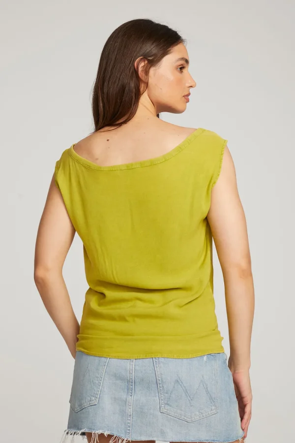 Online Sleeveless Citron Dolman Tee Women Loungewear
