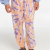 Sale Slim Peach Lavender Tie Dye Girls Slouchy Pant Kids Girls