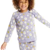 New Smiley Daisies Long Sleeve Ruffle Top Kids Girls