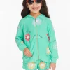 Shop Smiley Flower Girls Zip-up Hoodie Kids Girls