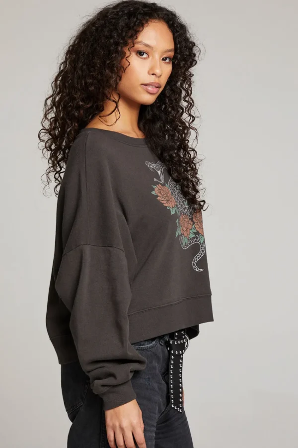 Best Sale Snake & Roses Pullover Women Loungewear | Graphics