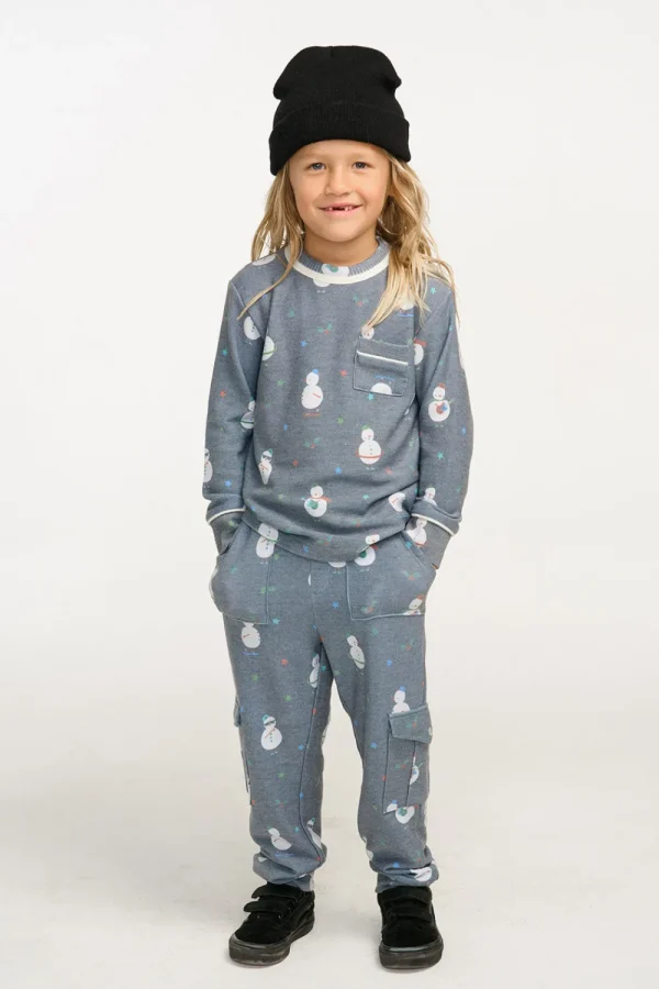 Cheap Snowman Fun Long Sleeve Pocket Shirt Kids/BOY Boys