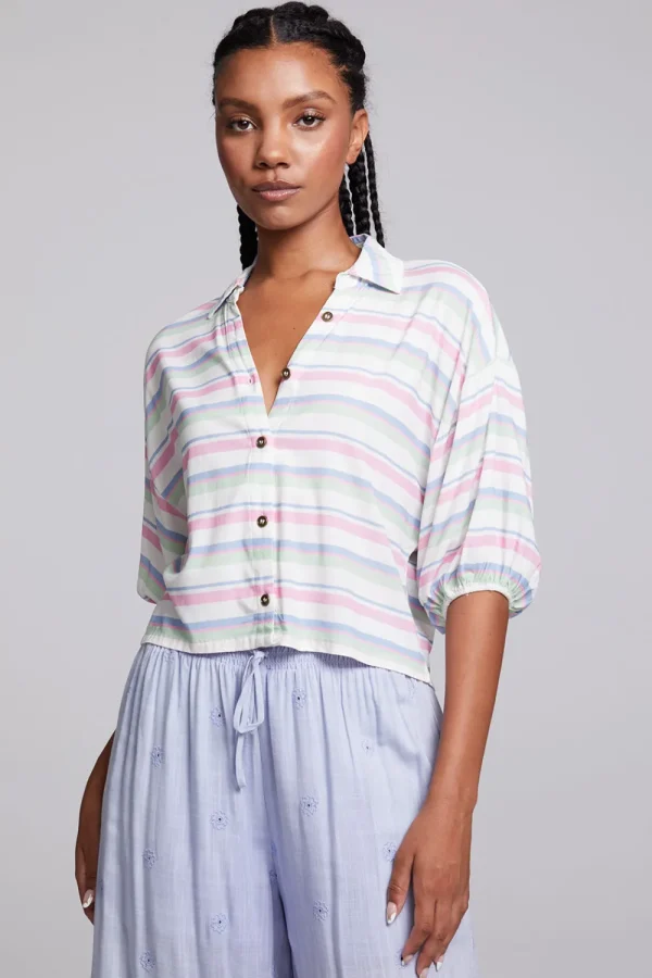 Best Sale Sofia Positano Stripe Blouse Women Loungewear | Tops