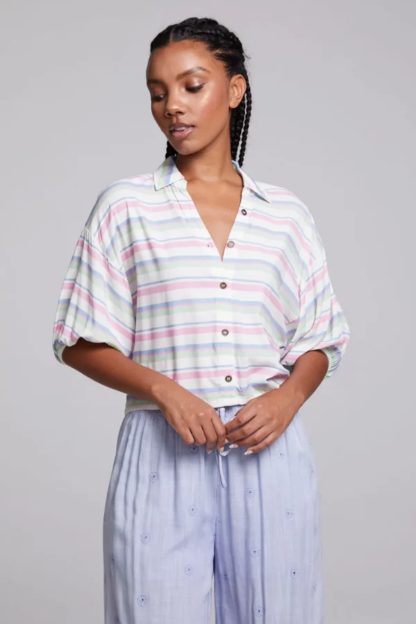 Best Sale Sofia Positano Stripe Blouse Women Loungewear | Tops