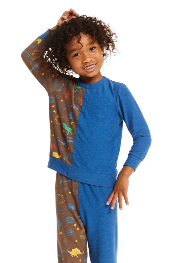 New Space Dinosaurs Long Sleeve Kids/BOY Boys