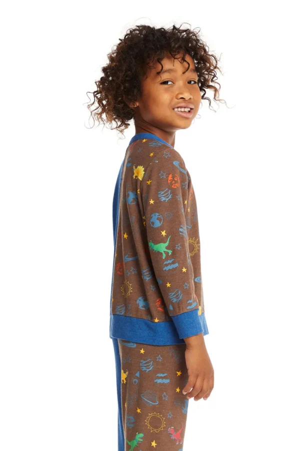New Space Dinosaurs Long Sleeve Kids/BOY Boys