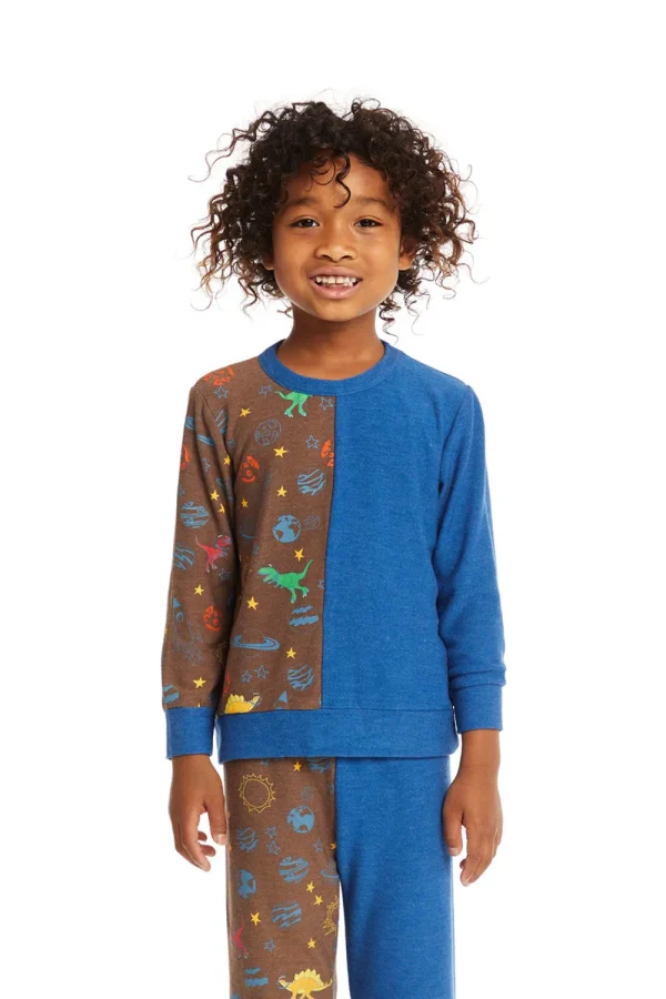 New Space Dinosaurs Long Sleeve Kids/BOY Boys