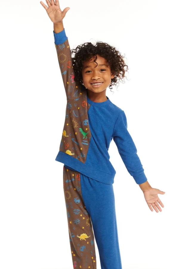 New Space Dinosaurs Long Sleeve Kids/BOY Boys
