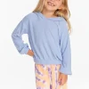 Discount Star Smiley Semi Cropped Shirred Hoodie Pullover Kids Girls