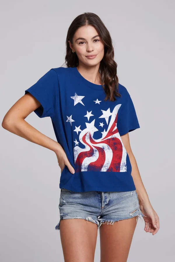 Hot Stars & Stripes Tee Women Loungewear | Graphics