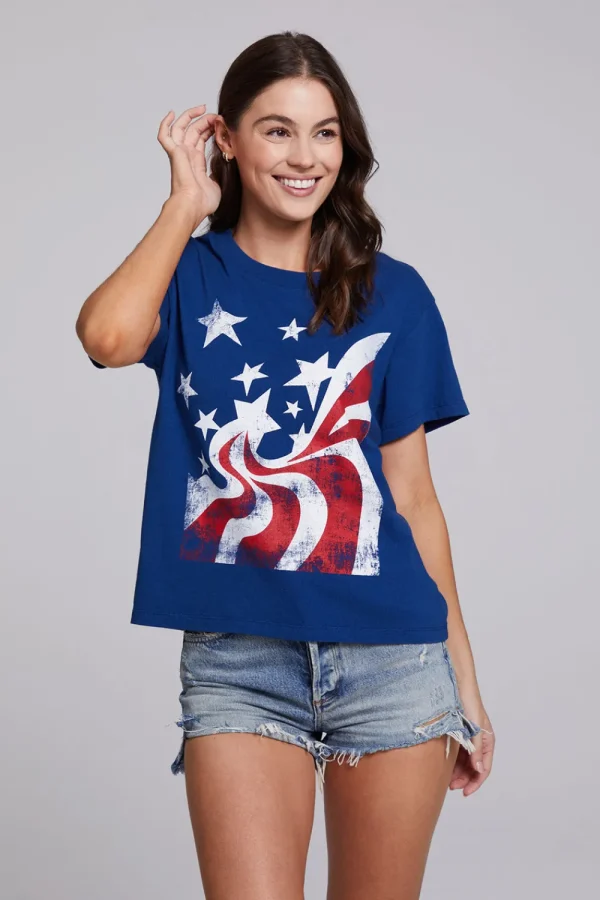 Hot Stars & Stripes Tee Women Loungewear | Graphics