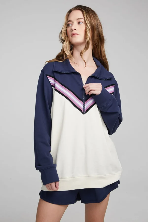 Flash Sale Stevie Almond Mood Indigo Pullover Women Outerwear | Loungewear