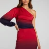 Online Stretch Silky Woven Cold Shoulder Blouse Women Loungewear | Tops