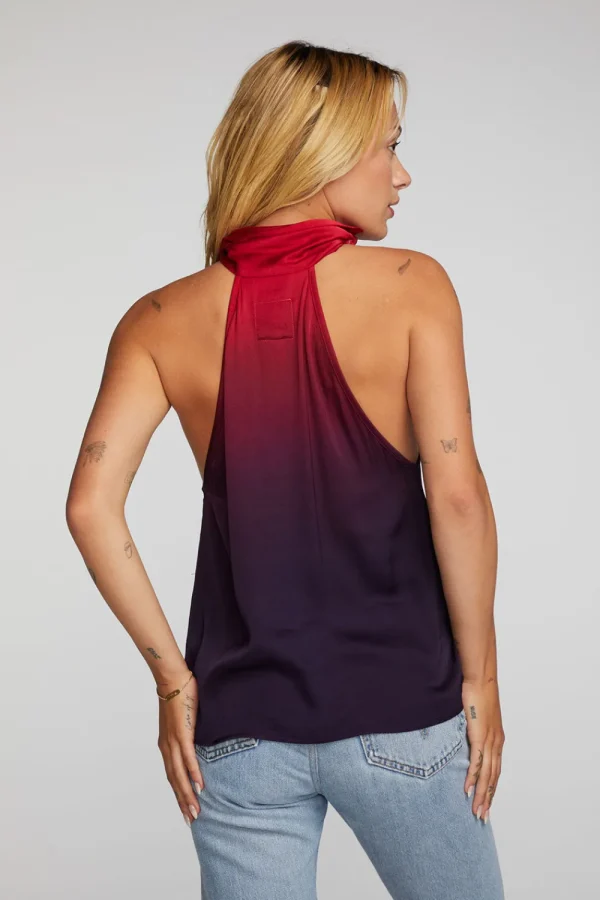 Discount Stretch Silky Woven Halter Top Women Loungewear | Tops