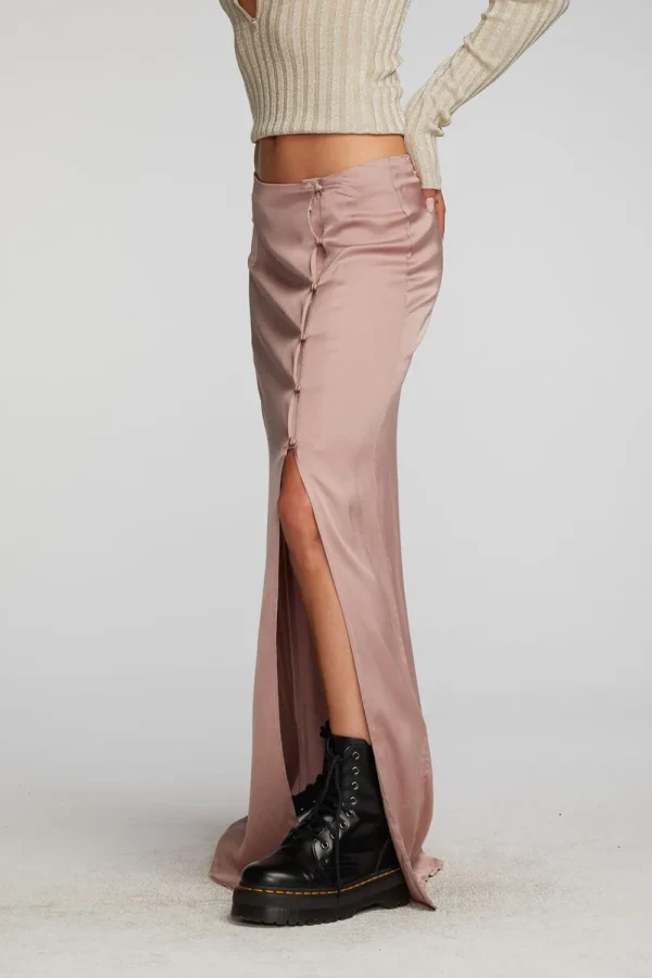 Best Sale Stretch Silky Woven Midi Skirt Women Loungewear | Bottoms