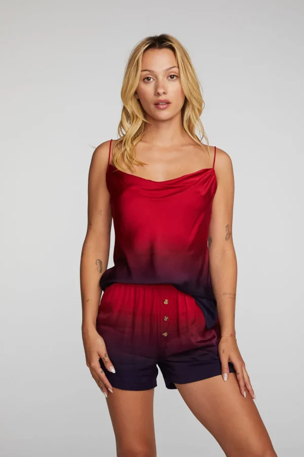 Store Stretch Silky Woven Tank Top Women Loungewear | Tops