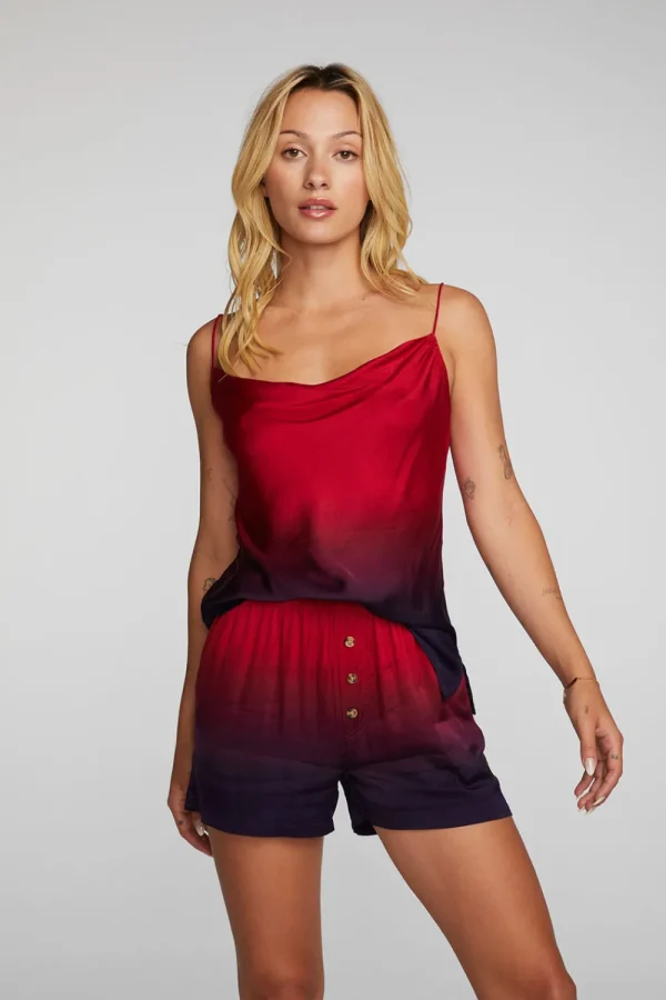 Store Stretch Silky Woven Tank Top Women Loungewear | Tops