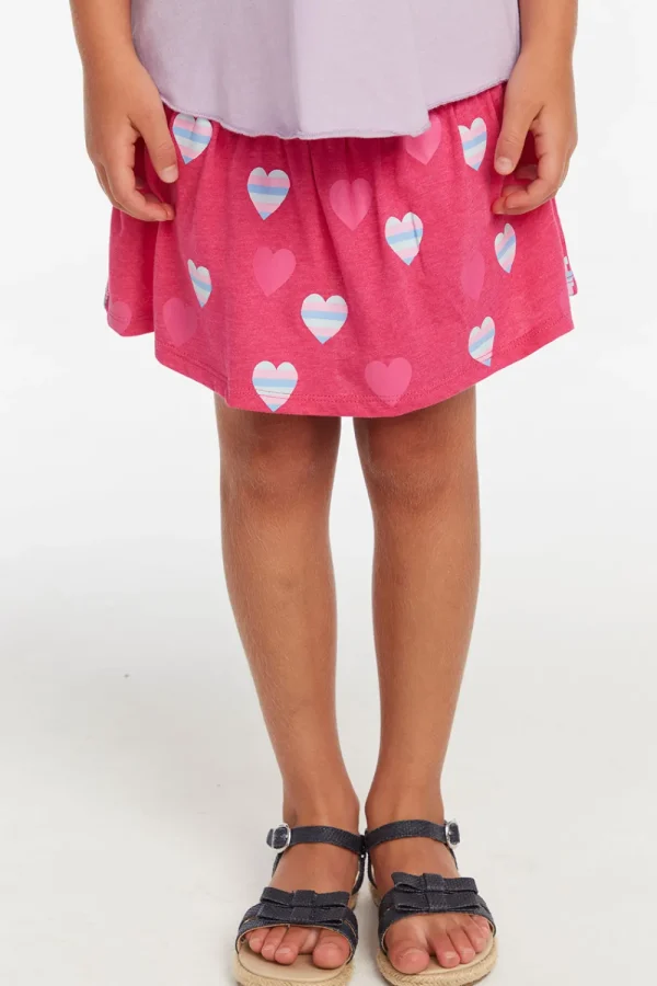 Online Stripe Hearts Girls Skort Kids Girls