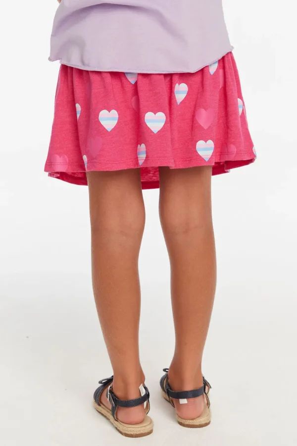 Online Stripe Hearts Girls Skort Kids Girls