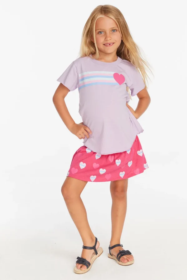 Online Stripe Hearts Girls Skort Kids Girls