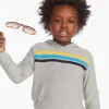 Flash Sale Striped Heather Grey Boys Pullover Hoodie Kids/BOY Boys