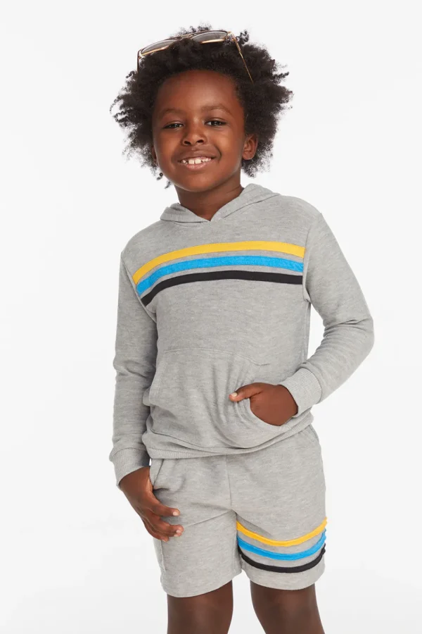 Flash Sale Striped Heather Grey Boys Pullover Hoodie Kids/BOY Boys