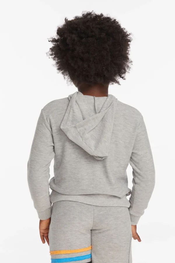 Flash Sale Striped Heather Grey Boys Pullover Hoodie Kids/BOY Boys