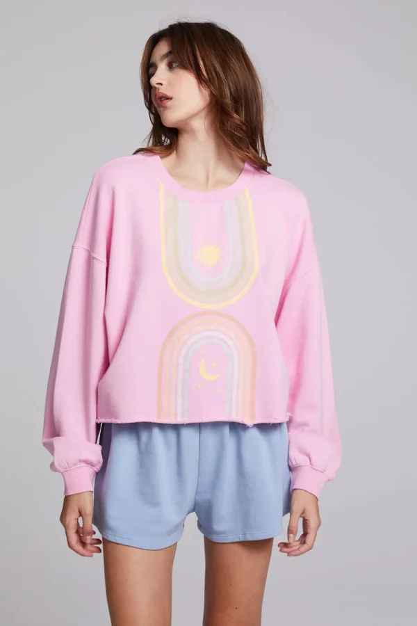 Discount Sun & Moon Rays Zodiac Pullover Women Loungewear | Graphics
