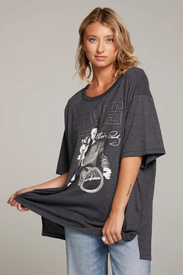 Fashion Sun Records Elvis Oversized Tee Women Loungewear | Graphics