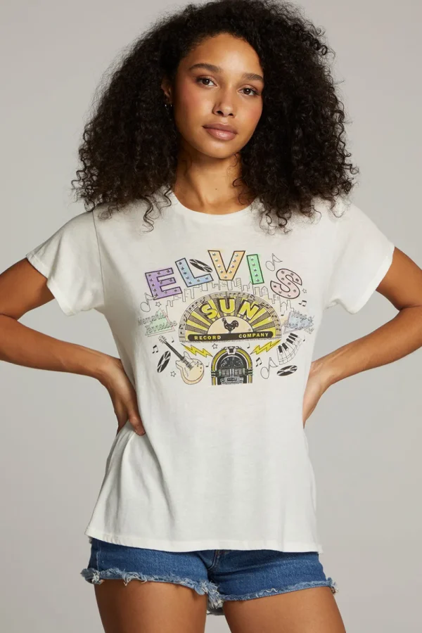 Shop Sun Records Memphis Collage Tee Women Loungewear | Graphics