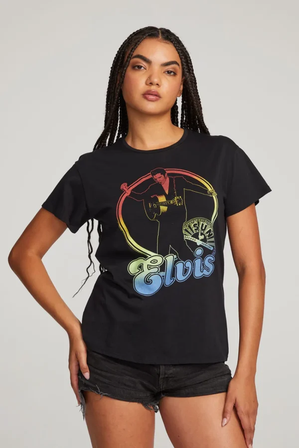 Outlet Sun Records Rainbow Elvis Tee Women Loungewear | Music