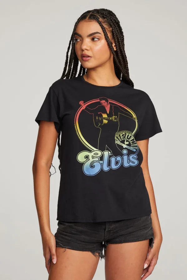 Outlet Sun Records Rainbow Elvis Tee Women Loungewear | Music