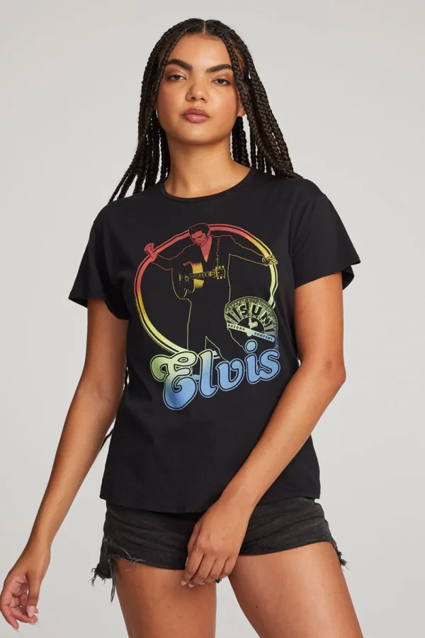 Outlet Sun Records Rainbow Elvis Tee Women Loungewear | Music