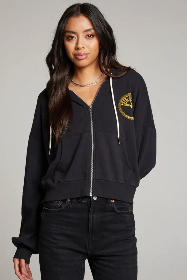 Discount Sun Records Studded Elvis Zip Up Hoodie Women Outerwear | Loungewear