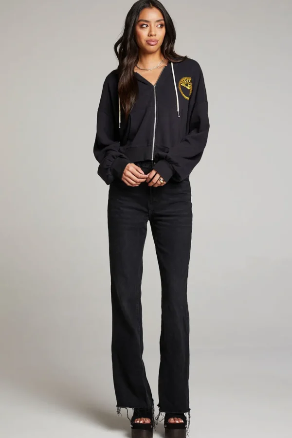 Discount Sun Records Studded Elvis Zip Up Hoodie Women Outerwear | Loungewear