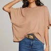 Best Sale Sun Warm Taupe Tee Women Loungewear | Tops