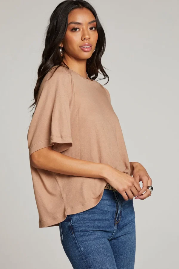 Best Sale Sun Warm Taupe Tee Women Loungewear | Tops