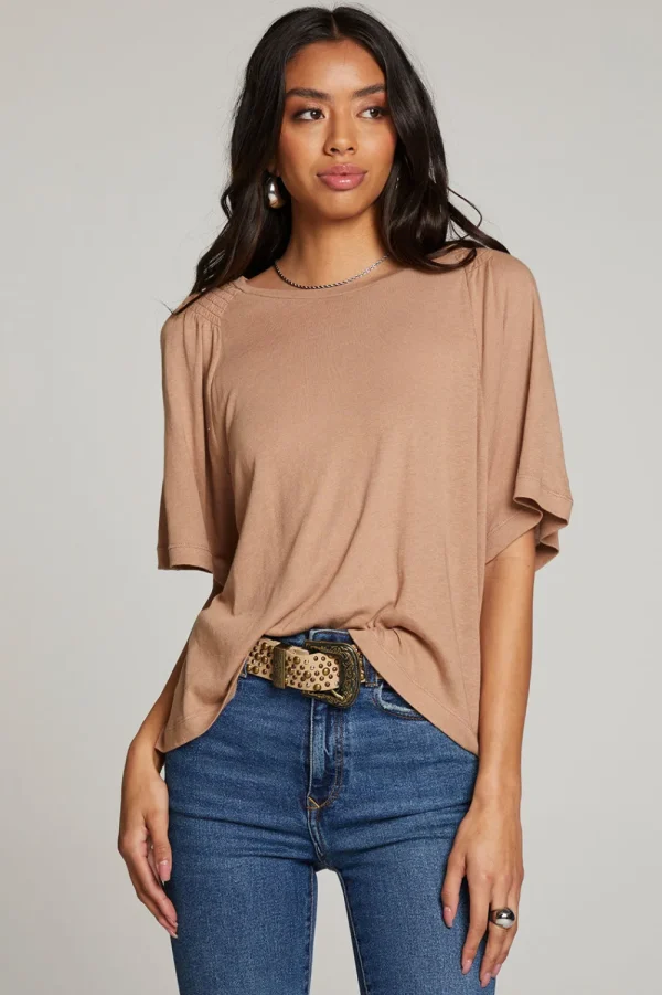 Best Sale Sun Warm Taupe Tee Women Loungewear | Tops