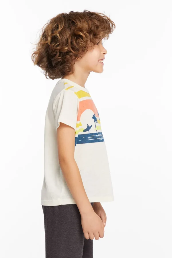 Cheap Sunset Beach Boys Tee Kids/BOY Boys