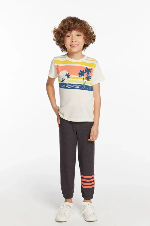 Cheap Sunset Beach Boys Tee Kids/BOY Boys