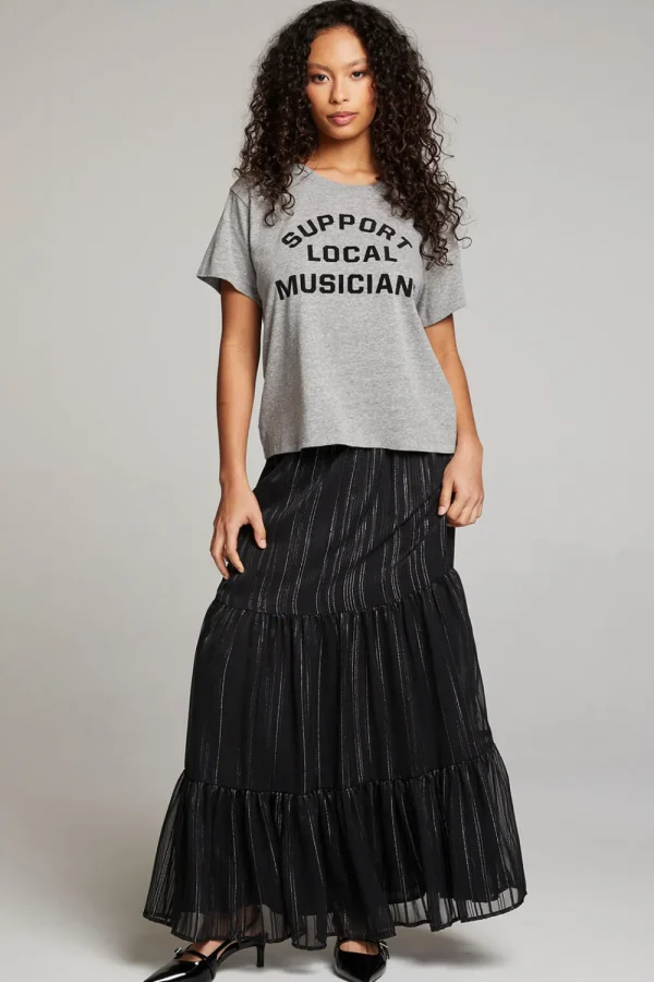 Online Support Local Musicians Tee Women Loungewear | Graphics