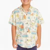 Sale Surf's Up Boys Button Down Tee Kids/BOY Boys