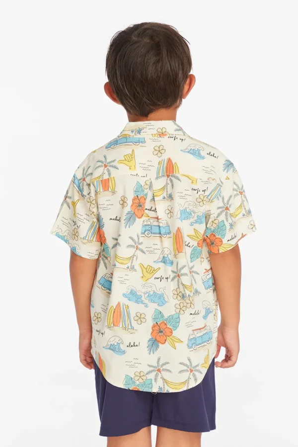 Sale Surf's Up Boys Button Down Tee Kids/BOY Boys