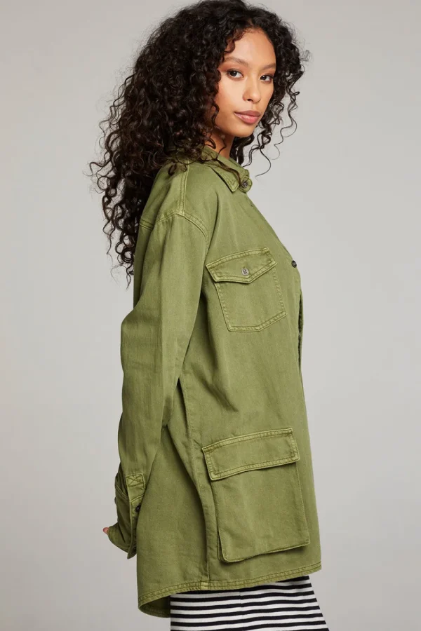 Best Sweet Pea Sphagnum Button Up Women Loungewear | Tops