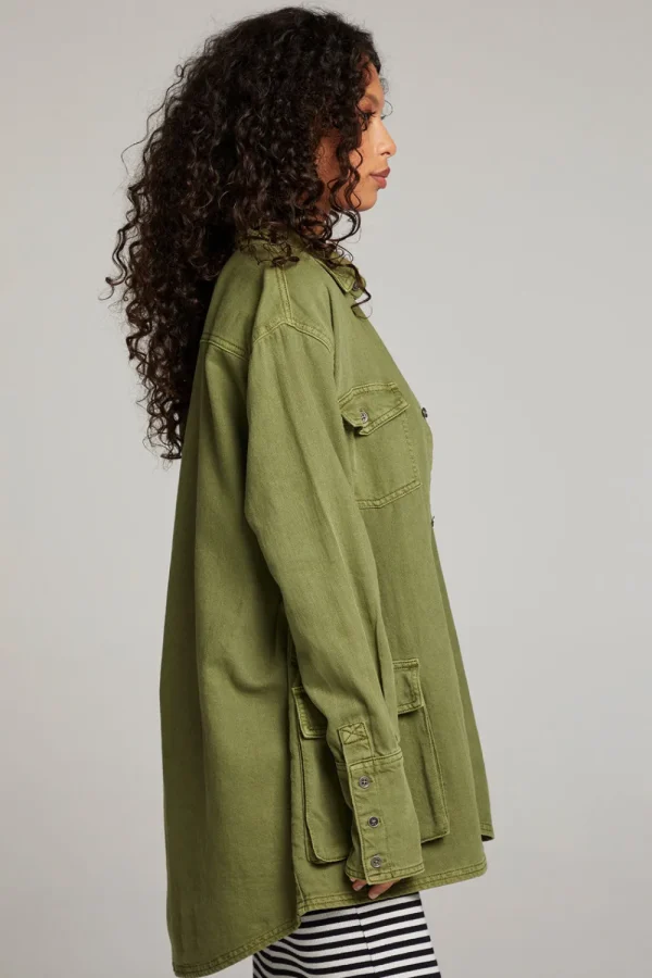Best Sweet Pea Sphagnum Button Up Women Loungewear | Tops
